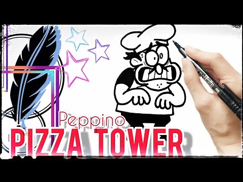 How to draw Peppino, Pizza Tower