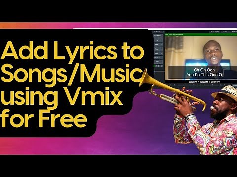 How to Add Lyrics to Songs for Free using Vmix in 2024// Vmix Tutorial