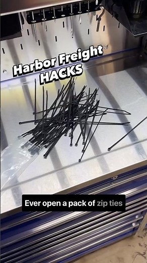 Zip ties: small tool, big problem-solver. Here’s a quick Harbor Freight hack!