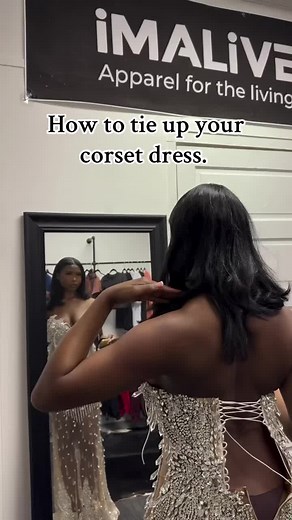 LIVE: Step-by-step demonstration on how to lace up your corset dress! Ladies, this video is just for you. Since many of our clients are out of state, we want to ensure you have all the guidance you need to make your special night absolutely perfect! #kingrhinestonecouture #charlottedesigner #weddingdress #custompromdress #prom2024 #cltdesigner #custompromdress #hautecouture #customgown #prom2025 #custommadedress