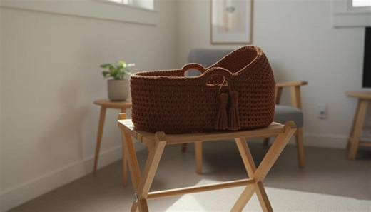 DIY Crochet Moses Basket, Crochet Baby Basket With Wooden Base,handmade Crochet Baby Basket (PDF PATTERN - Etsy