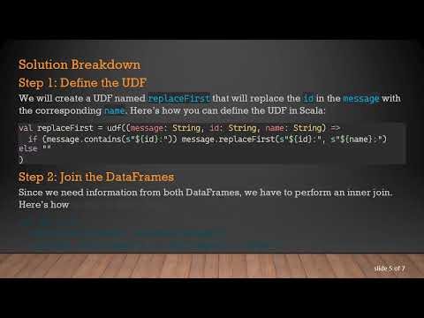 How to Use a DataFrame Inside a UDF in Spark Scala to Parse Data