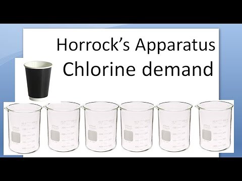 PSM 765 Chlorine Demand Horrock Apparatus Test Horrocks content community medicine