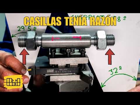 Metric and Whitworth threads using the Casillas method #threads #iso #lathe