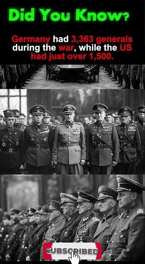 WWII Command Numbers – Germany vs USA Generals #WW2 #HistoryShorts #WarFacts #MilitaryHistory