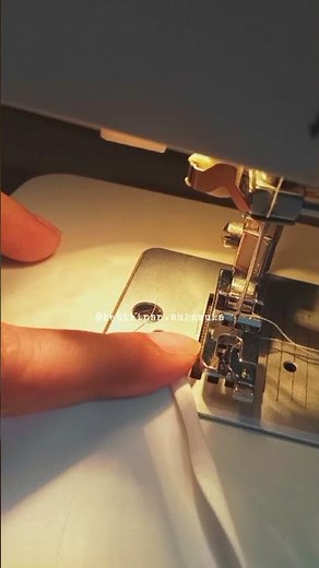 How to use the 3 mm narrow-edge presser foot #sewing #presserfoot #shorts #shortvideo #youtubeshorts