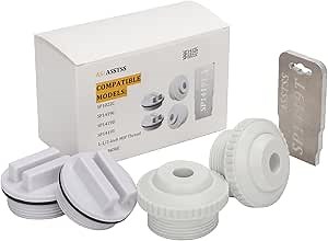 Pool Jet nozzles kit - SP1419C 1/2" Directional Pool Skimmer Spray Return Nozzle, SP1419T Metal Eyeball seat Removal Tool and SP1022C 1.5" Threaded Pool spa Return line winterizing Plug