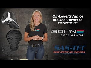 CE-Level 2 Motorcycle Armor - Replace your Motorcycle protection with Bohn Body Armor + SAS-TEC