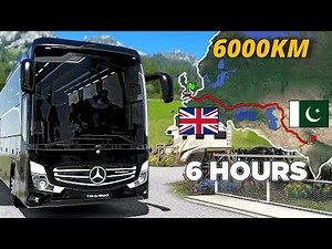 ETS2 Longest Bus Trip - UK to Pakistan | Euro Truck Simulator 2