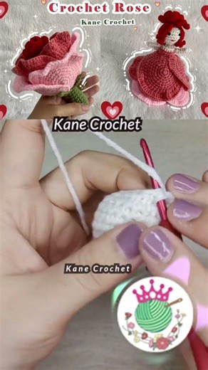 Reversible Rose Fairy Amigurumi - Flower Crochet 🌹 C10