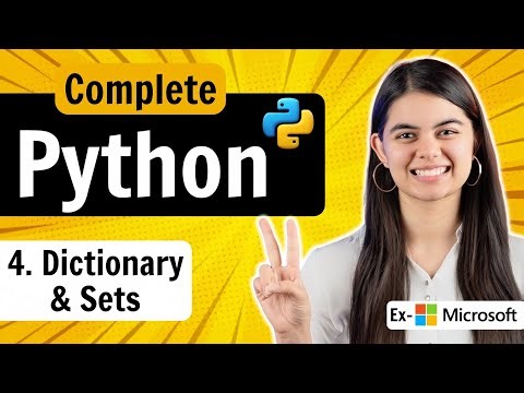 Lecture 4: Dictionary & Set in Python 🔥 | Python Full Course 2026 (With Examples) #learnpython 