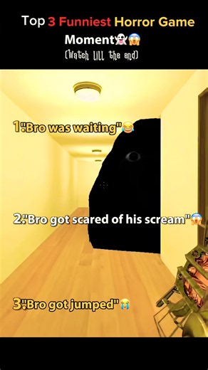 Top 3 Funniest Horror Game Moments 💀 ( BRO GOT SCARED OF HIS SCREAM 😂)