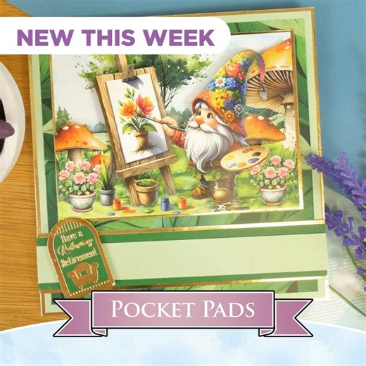 We have 5 fabulous NEW additions to our Pocket Pads! 🎉 Take your pick from stunning British lanscapes, beautiful butterflies, adorable kittens, charming gnomes & all things womens sports! 🐱 ⚽️ 🦋 https://tinyurl.com/bewyrufy | Hunkydory Crafts