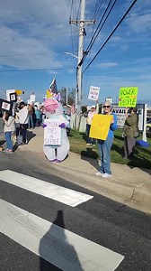 This was Rehoboth this morning. #NoKingsRehoboth! | Claire for Delaware