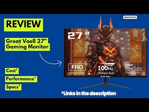 🔥 Great Voell 27” Gaming Monitor Review 2025 | 1080p FHD, 100Hz, 1ms, Frameless VA Panel, Eye Care