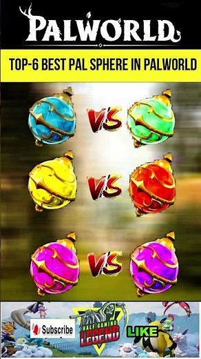 Top-6 The BEST Pal Spheres to use in Palworld | All Types Of Spheres In Palworld #palworld #shorts