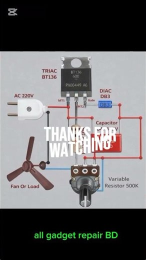 how to Ceiling Fan Speed Controller Circuit | Easy Electronics Project#speed controller #electrica