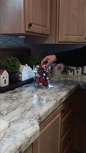 DIY - STUNNING Holiday Centerpiece with Festive Ornaments!