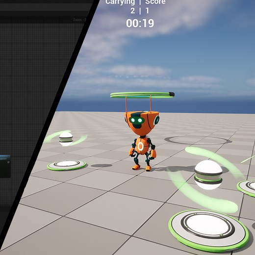 Build Gameplay Mechanics for a Collectible Item Game | Course