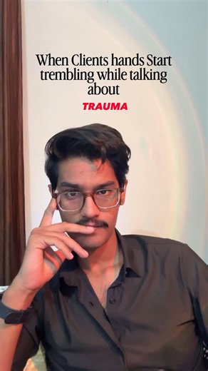 Akshit Sharma x YPB on Instagram: "Hand Trembling During Trauma Disclosure 🧠 Core Meaning: Hand trembling during trauma discussion typically reflects autonomic nervous system activation, indicating a somatic trauma response rather than conscious distress or resistance. Why / How / When Trauma is encoded somatically as well as cognitively. When trauma-related material is accessed, the brain detects symbolic threat, releases adrenaline, and increases neuromuscular activity, resulting in hand trem