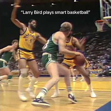 Larry Bird plays smart basketball #larrybird #NBA #basketball #fyp