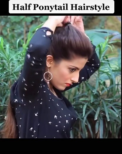 Half Ponytail Hairstyle for Men