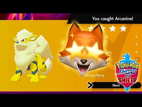 ADAMANT SHINY ARCANINE!! (Pokémon Sword And Shield)