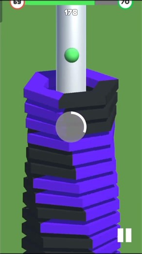 Stack Pop 3D Gameplay – Extremely Satisfying Ball Smash & Colorful Stack Breaking Action