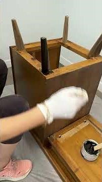 How I refreshed a Thrifted MCM Desk with Custom Color and Gel Stain