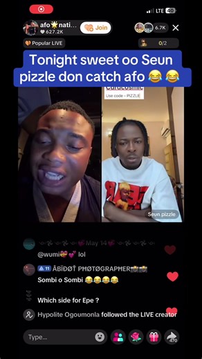Live Highlights with Seun Pizzle and Afo