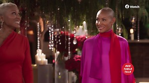 How stunning is this set though?! 🌹 Now this is a 🎂 birthday party 🎂 you won’t want to miss. Help us celebrate Jada in tomorrow’s all-new Red Table Talk. | Red Table Talk