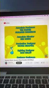Sesame Street Sesame sings karaoke