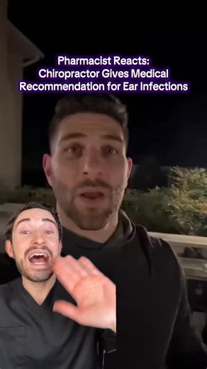 Reacting to a chiropractor claiming spinal adjustments can treat kids’ ear infections 👀 Here’s why children really get more ear infections, why this advice is wrong, and what actually works. Evidence-based, pediatric-safe, and pharmacist-approved. * This video is for educational purposes only and is not a substitute for medical advice. Always talk to your doctor or pharmacist about your personal health needs. #earinfection #pediatrics #pharmacy #healthfacts #misinformation #chiropractor #momlif