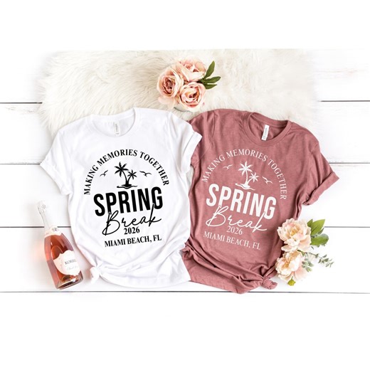 Spring Break Squad T-shirts, Spring Break 2026 Shirt, Group Shirts for Spring Break, Shirt for Spring Break - Etsy