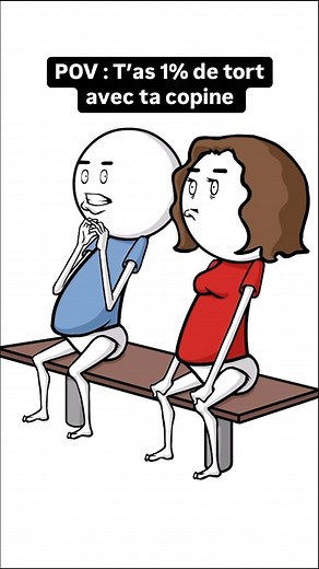 143K views · 6.7K reactions | @_blackbeng_ - POV : T’as 1% de tort avec ta copine  • • • #animation #videoanimation #drole #humour #sketch #reels | Kodanimation | Facebook