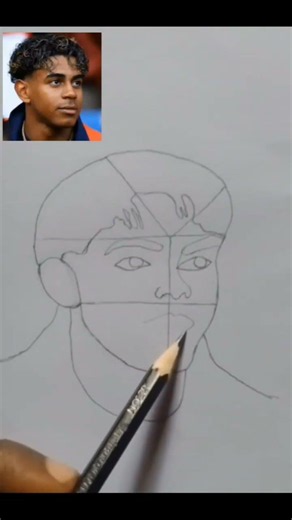 how to draw lamin yamal #drawing #art #drawingtutorial