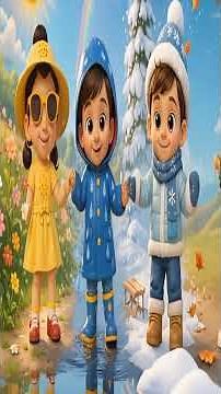 Weather Song for Kids! ☀️🌧️❄️ | #JollyJube #WeatherSong #KidsWeather