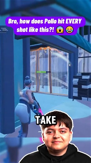 Bro, how does Pollo hit EVERY shot like this?! 😱😂 #fortnite #fortniteclips #gaming