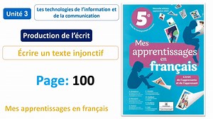 mes apprentissages en français 5 eme année primaire page 100 texte injonctif الفرنسية المستوى الخامس ص 100 | Maza éducation للتعليم