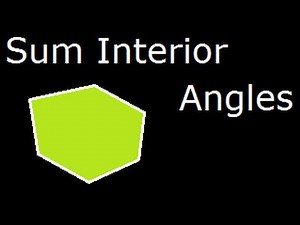 Sum of Interior or Internal angles of a polygon : Derivation of a Formula