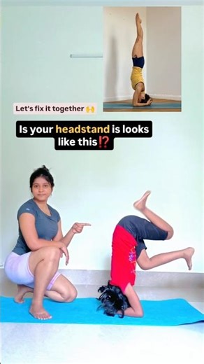 fix your headstand 😱👀#tutorial #yoga #shorts #shortsviral #youtube