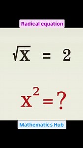 Solve the radical equation #radicalequation #viralreels #viral #maths #solve | Mathematics Hub