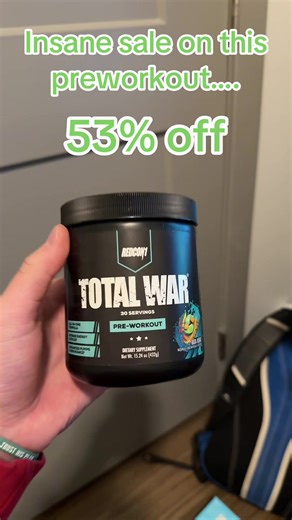 By far the best tasting and best pump from a pre-workout I’ve ever had ##totalwarpreworkout##preworkout##lift##gym##workout