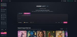 Muse Art AI: 전문적인 이미지, 비디오 및 음악 생성을 위한 올인원 멀티 모델 AI 플랫폼입니다.