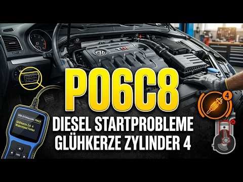 P06C8 Obd2 Fehlercode Bedeutung - Glühkerze Zylinder 4 Widerstand Fehler