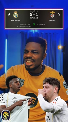 Real Madrid 2-1 Benfica!! Superb performance from Valverde and Beautiful goal from Vincius Jr | KDC Global