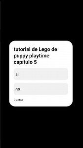tutorial de LEGO de puppy playtime capítulo 5 sí o no