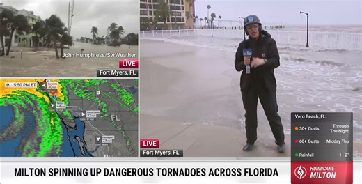 297K views · 3.3K reactions | Storm surge is reaching Florida’s Gulf Coast. Felicia Combs is in Fort Myers with a look at current conditions: | The Weather Channel | Facebook