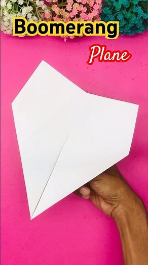 Boomerang Plane | How to Make a BEST Boomerang Paper Plane | WORLD RECORD #paperairplane #boomerang