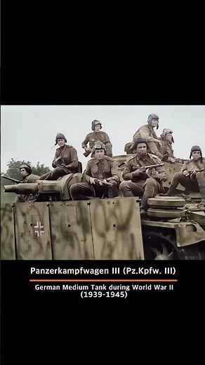 German Panzer III Ausf. M medium tank during the Second World War #ww2 #germanarmy #panzer